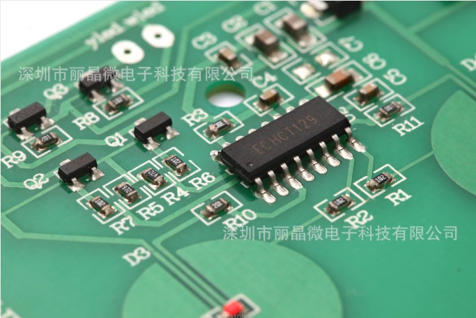 單鍵兩路觸摸調(diào)光電路板功能說明：