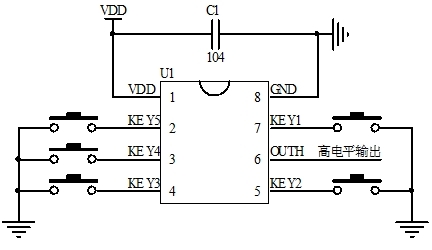 1-2-4-8小時定時器芯片