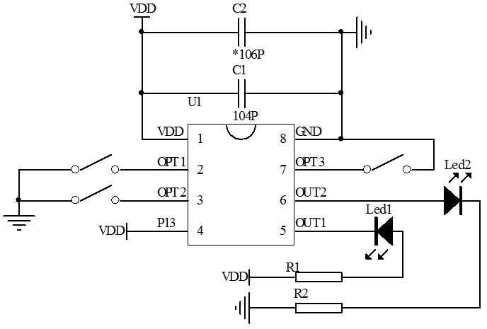 觸發(fā)延時(shí)芯片電路